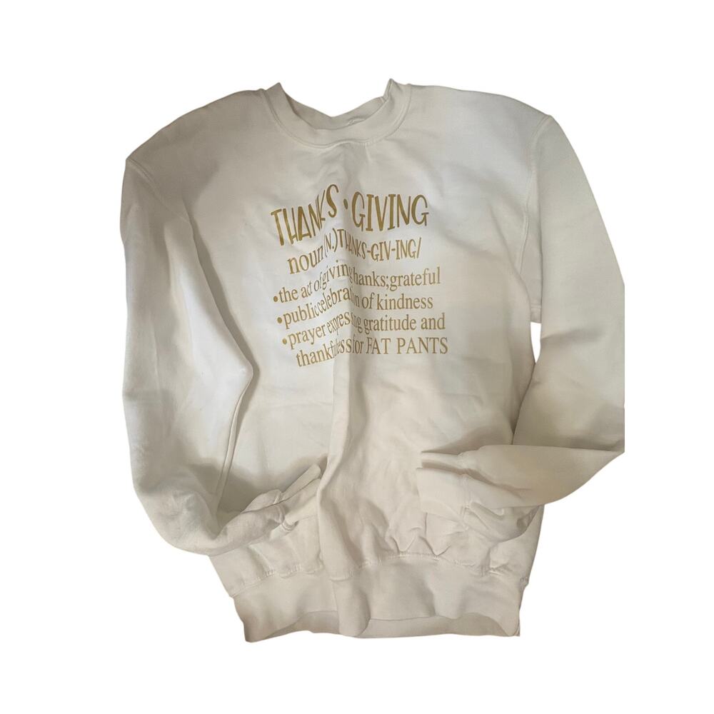 Thanksgiving White Crew Neck